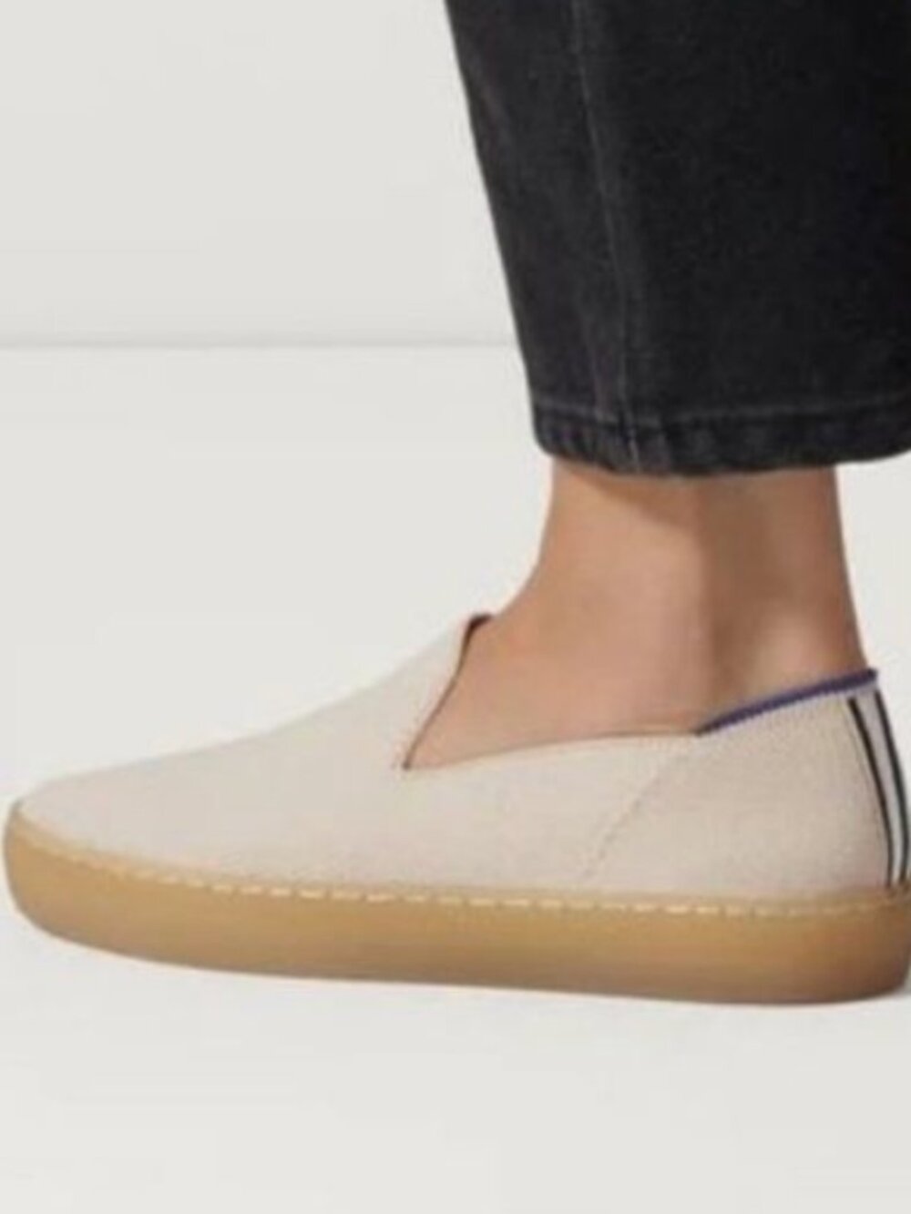 Rothy's The Original Slip On Sneaker in Vanilla Bean, size 8.5